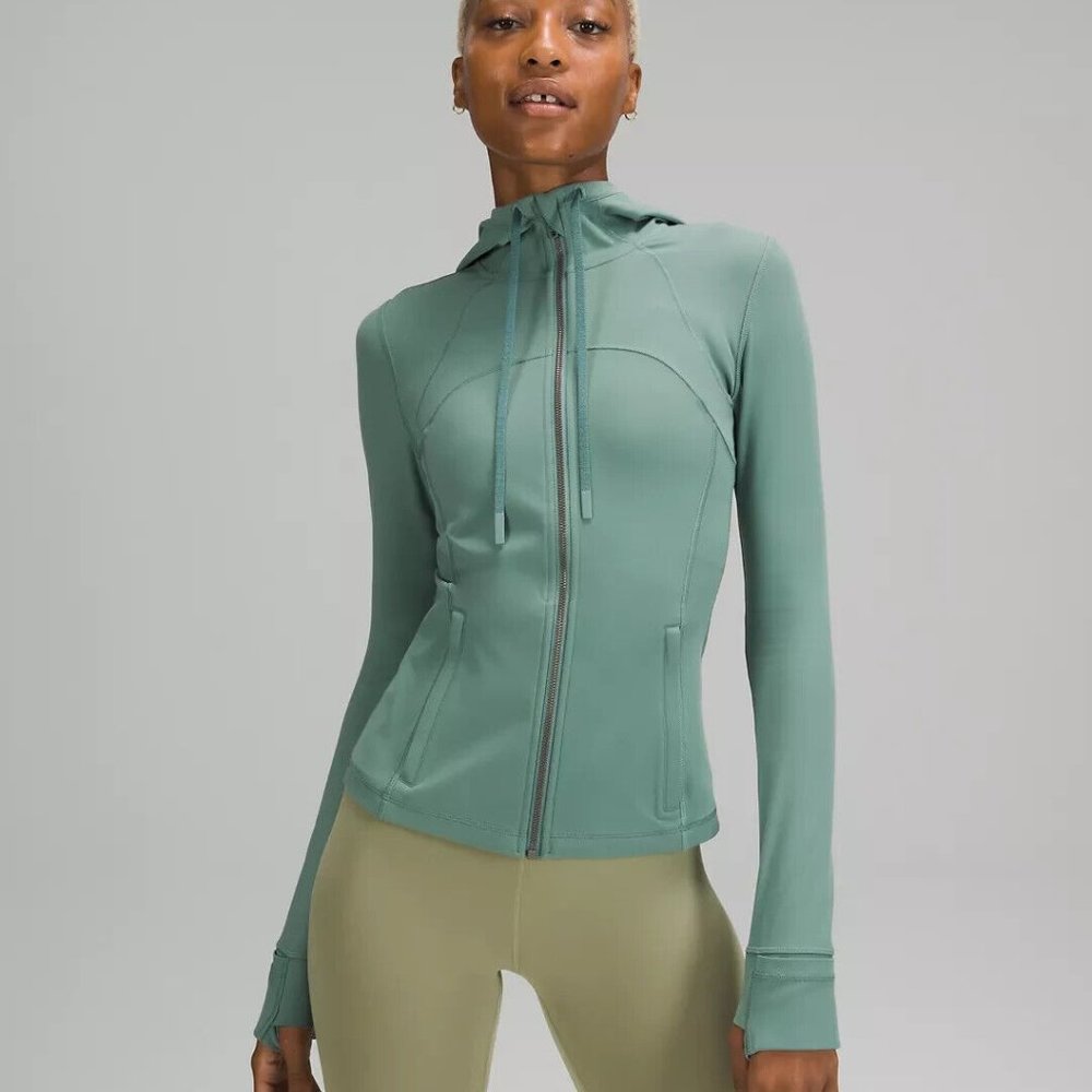NWT lululemon Hooded Define Jacket Nulu,size 0, Tidewater